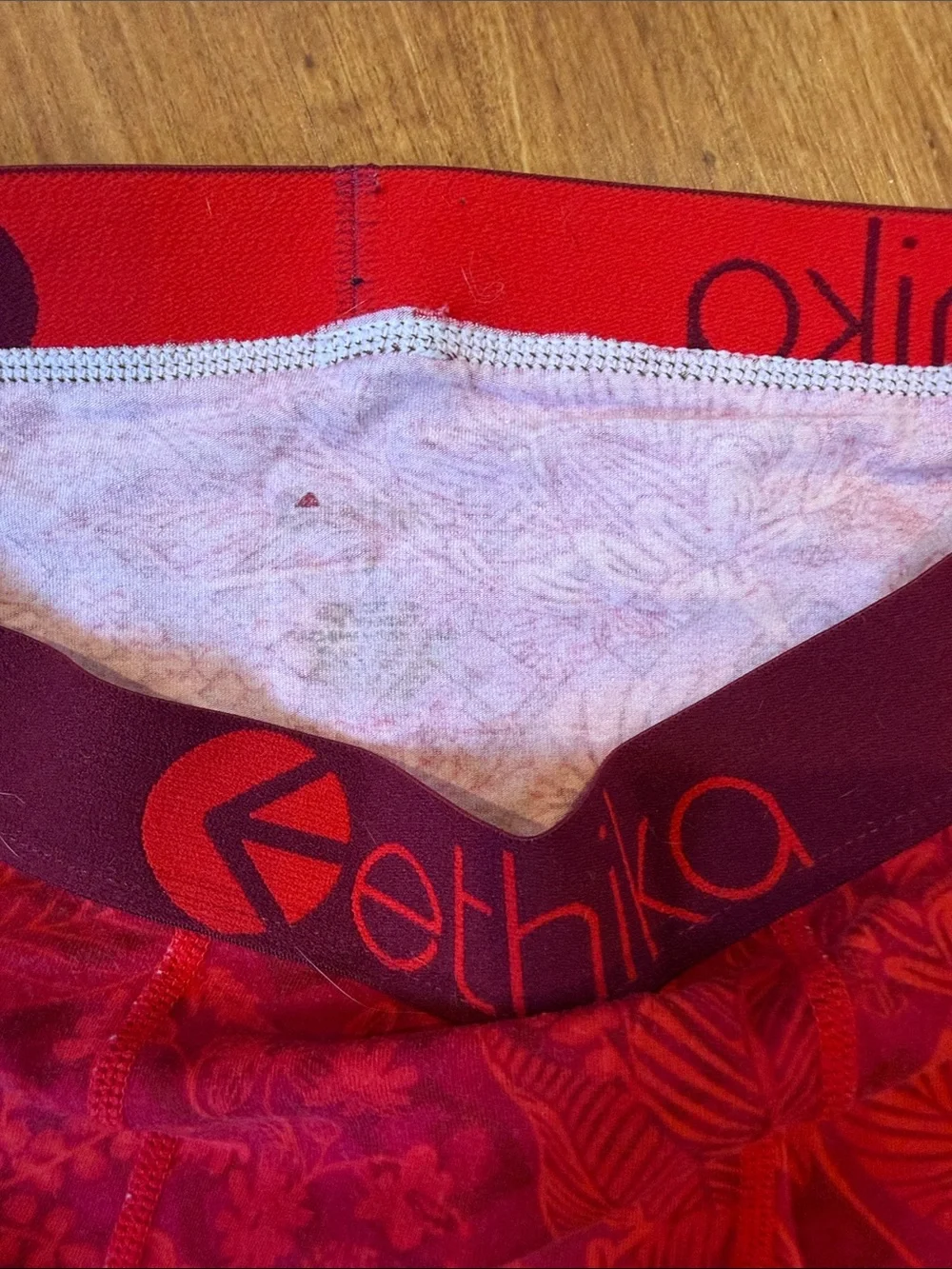 Ethika Red Floral Boxers
